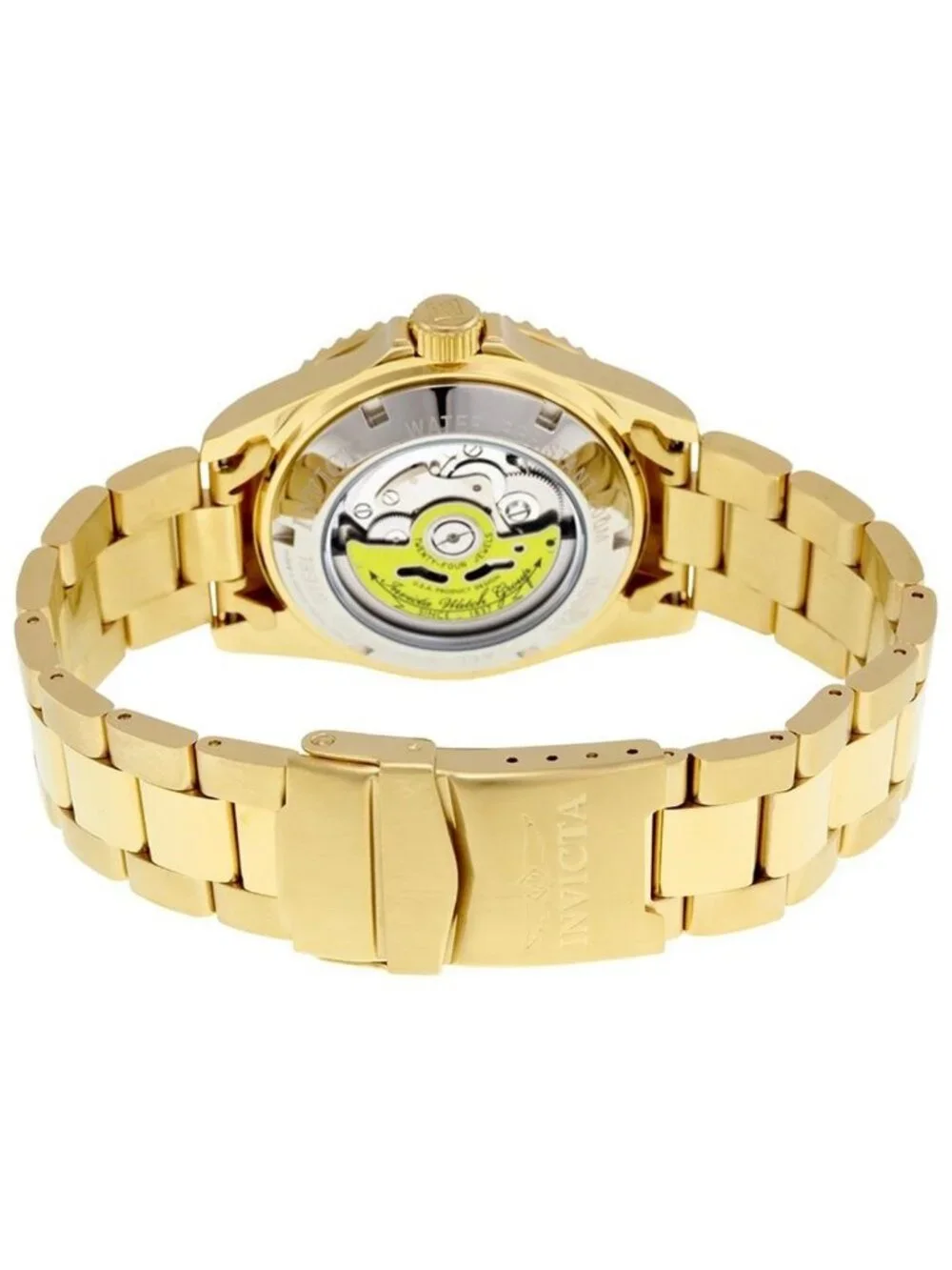 NWT Invicta Pro Diver Automatic Blue Dial Yellow Gold-plated Men's Watch